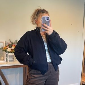 Vintage Nordstrom Reversible Bomber Jacket
